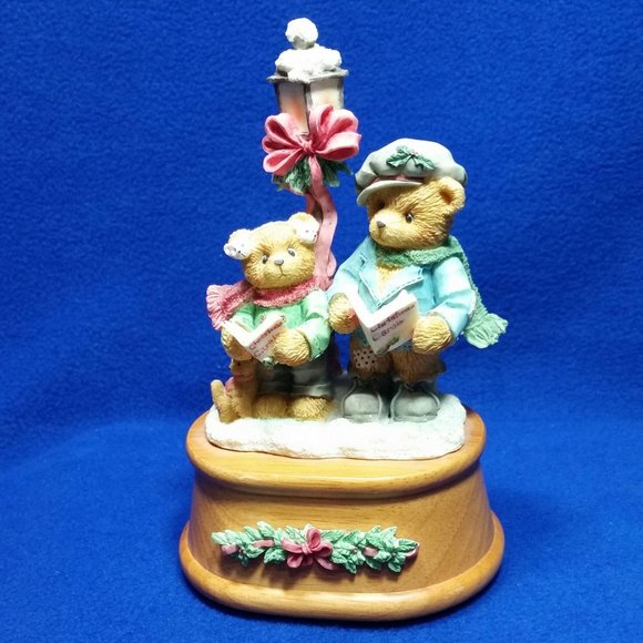 Enesco Holiday Cherished Teddies A Very Beary Christmas Music Box